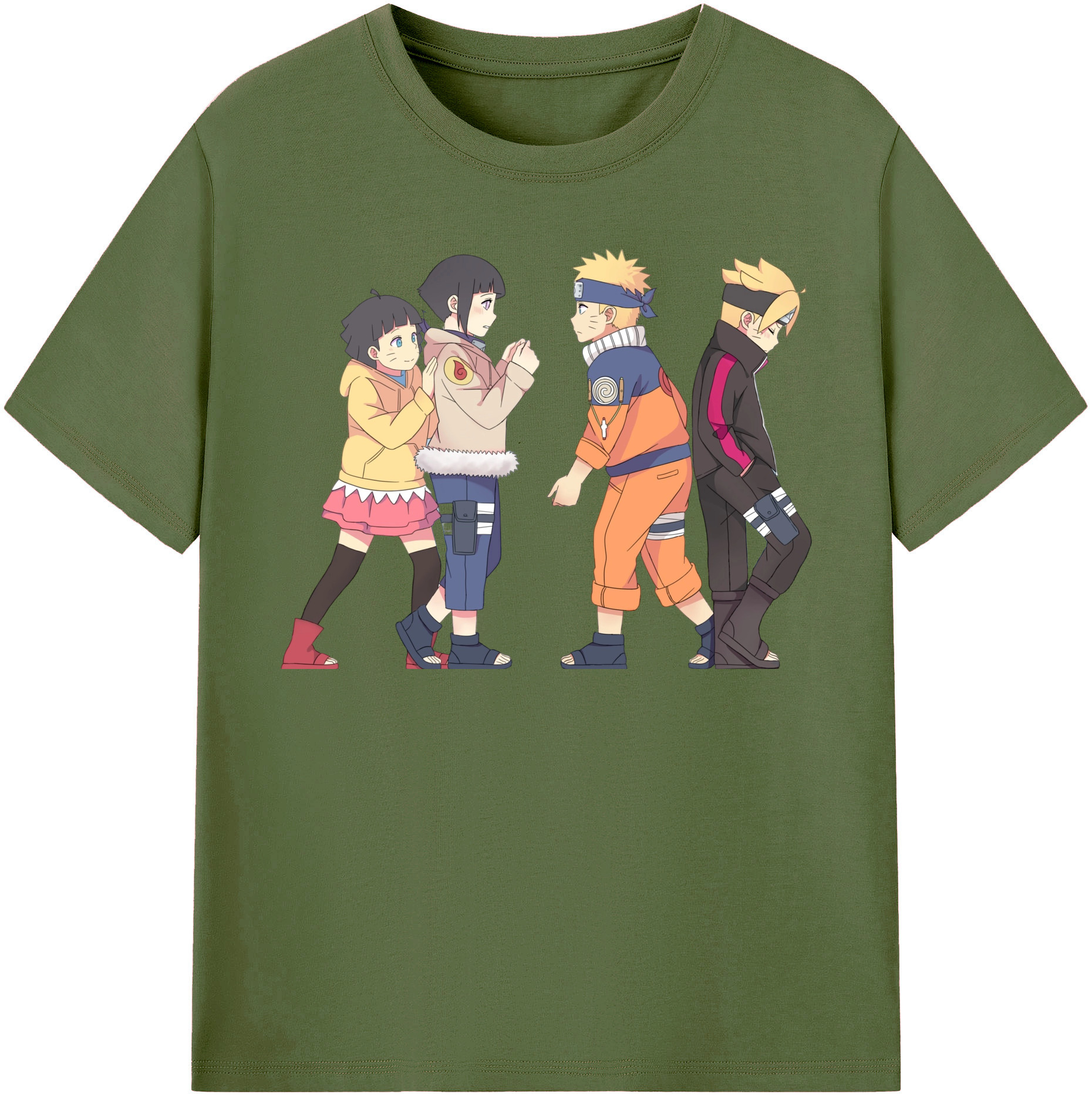 （画像用） NARUTO -ナルト- うずまき ナルト Uzumaki Naruto 綿100％半袖Tシャツ（フロントプリント）